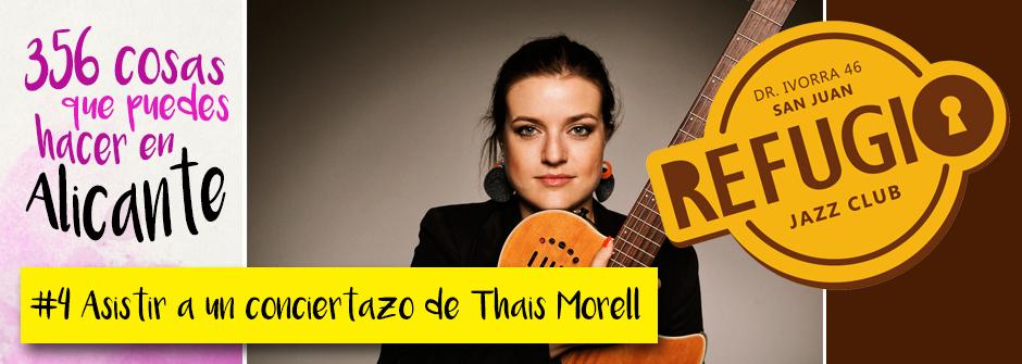 Thaïs Morell en Refugio Jazz Club, planes para hacer en Alicante