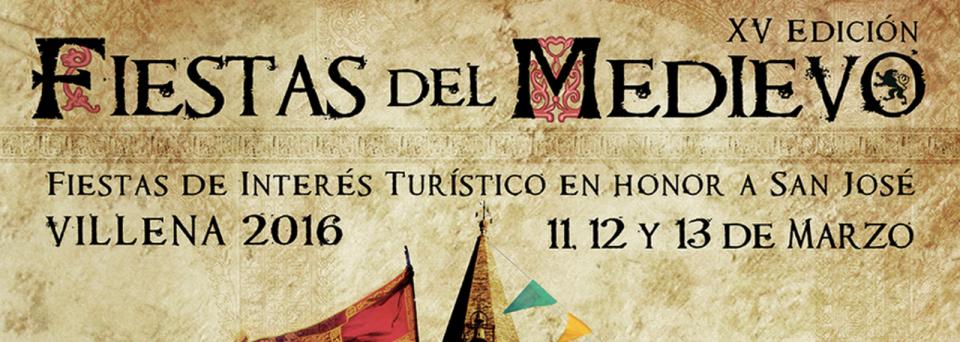 Las Fiestas Medievales de Villena, declaradas de Interés Turístico Provincial, rinden homenaje a San José y se celebran los días 11, 12 y 13 de marzo.