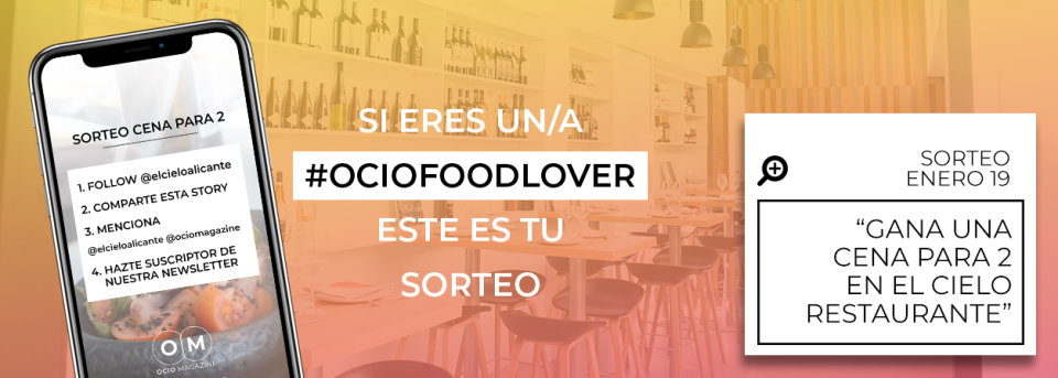 Gana una cena para dos personas el día de los #ociofoodlovers