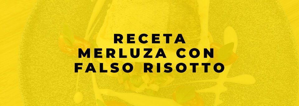Receta de merluza con falso risotto de verduras, de Natxo Sellés